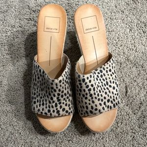 Dolce Vita wedges faux fur